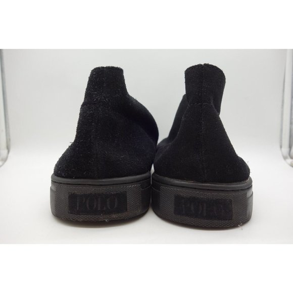 Polo Ralph Lauren Joplin Black Suede Leather Lace Up Ankle Boots Shoes Mens 15 D main image 8